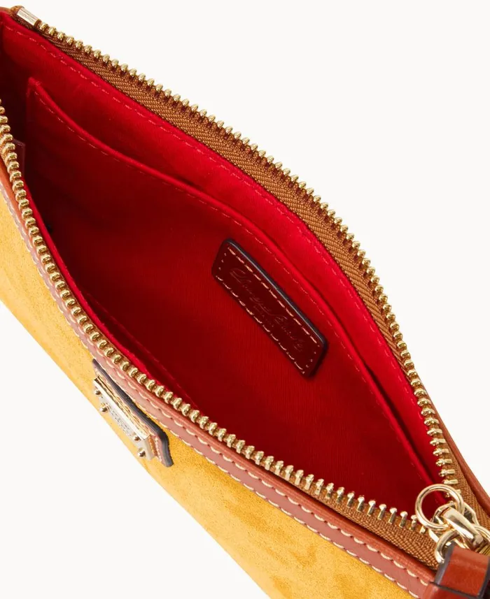 Suede Large Slim Wristlet Chamois ManWoman Dooney and Bourke Wallets Suede Large Slim Wristlet Chamois ManWoman Dooney and Bourke Wallets
