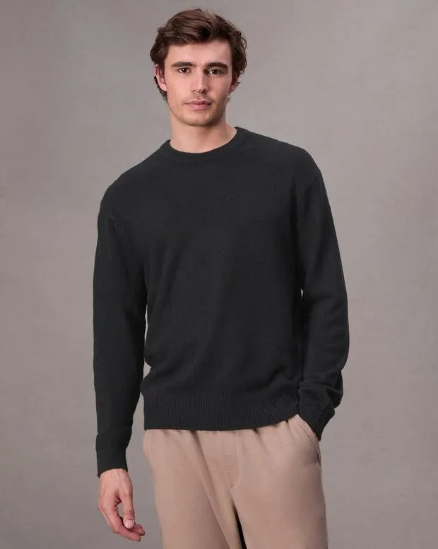 Sweaters Men Rag and Bone Downing Cashmere Sweater Black