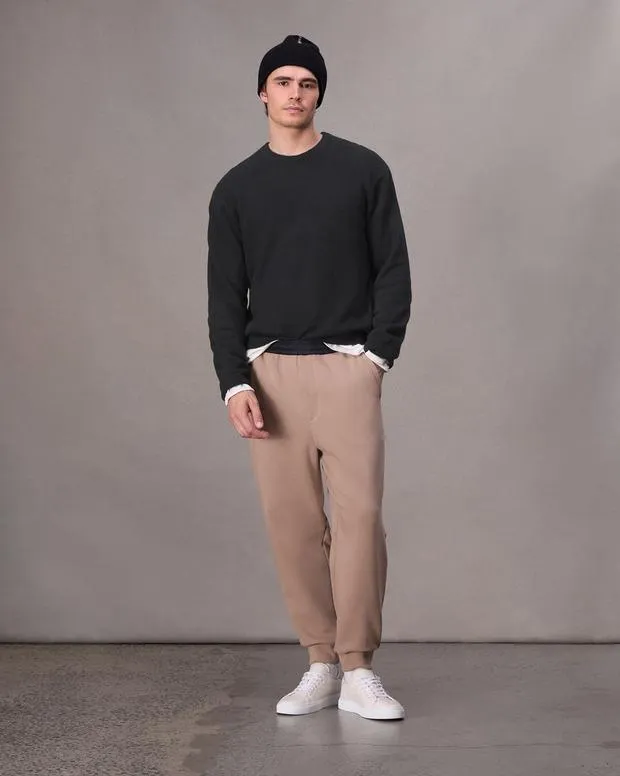 Sweaters Men Rag and Bone Downing Cashmere Sweater Black