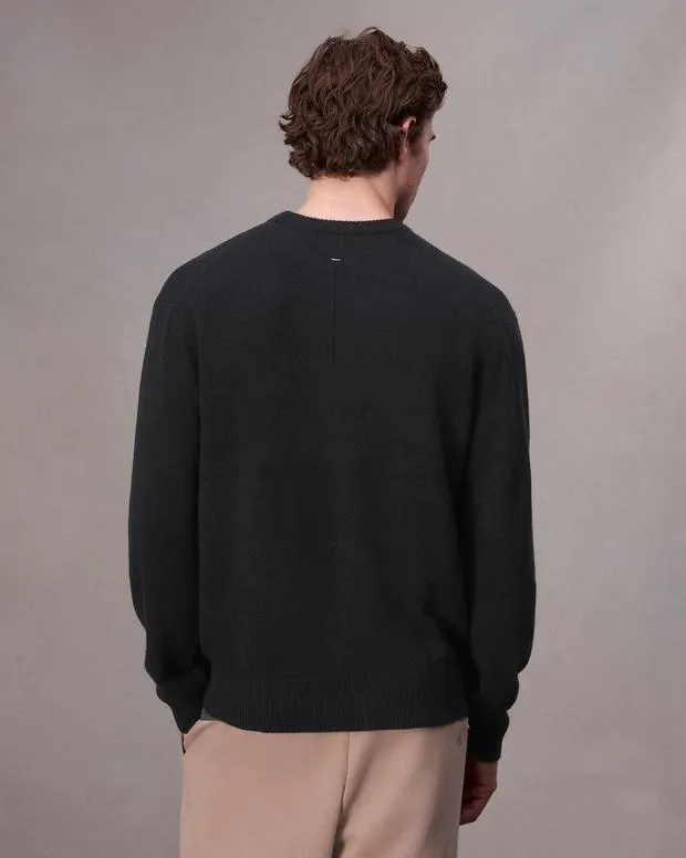 Sweaters Men Rag and Bone Downing Cashmere Sweater Black
