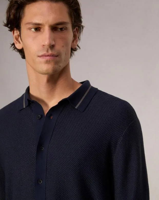 Sweaters Men Rag and Bone Harvey Knit Shirt Salute