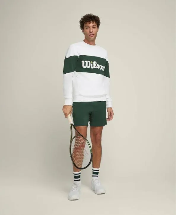 Sweatshirts Men Wilson Millennium Crewneck Bright White Sweatshirts Men Wilson Millennium Crewneck Bright White