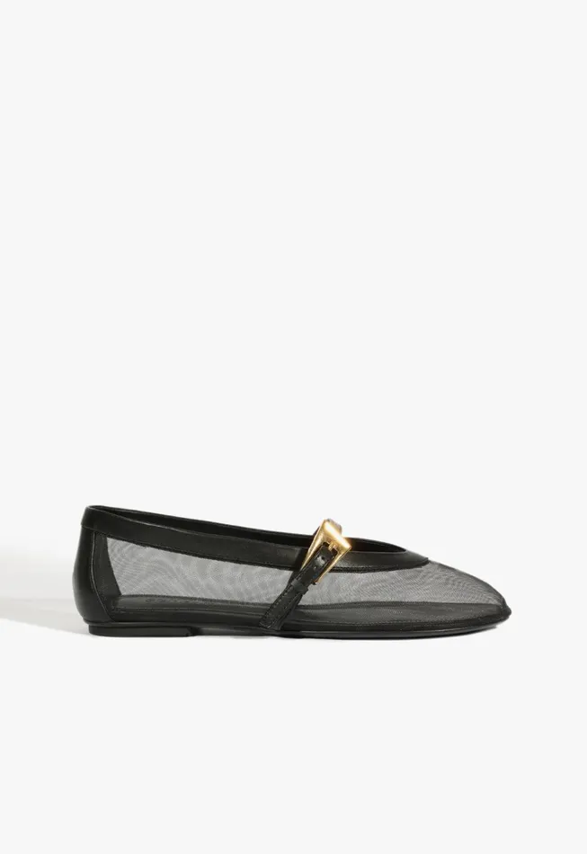 Sylvie Ballet Flat Black Women Schutz Shoes Ballerinas