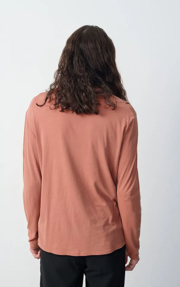 TShirt Devon Vintage Terracotta Men American Vintage Long Sleeve TShirts TShirt Devon Vintage Terracotta Men American Vintage Long Sleeve TShirts
