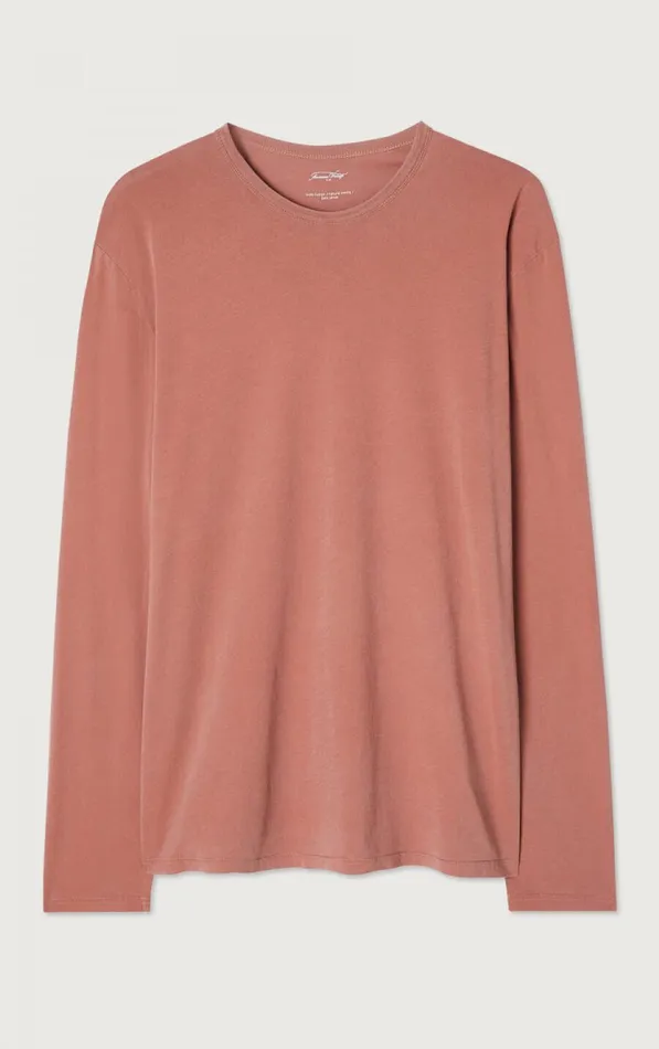 TShirt Devon Vintage Terracotta Men American Vintage Long Sleeve TShirts TShirt Devon Vintage Terracotta Men American Vintage Long Sleeve TShirts