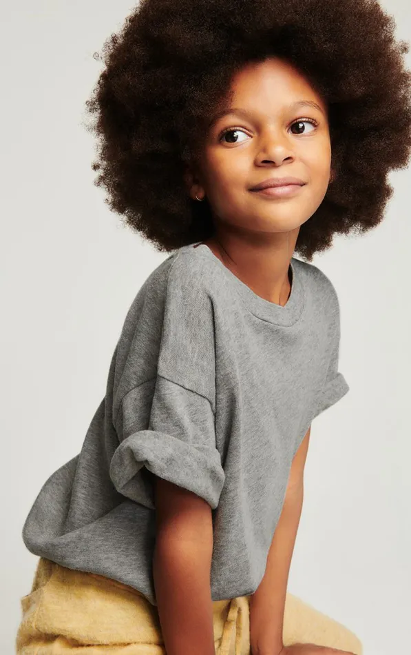 TShirt Sonoma Heather Grey Kids American Vintage Short Sleeve TShirts