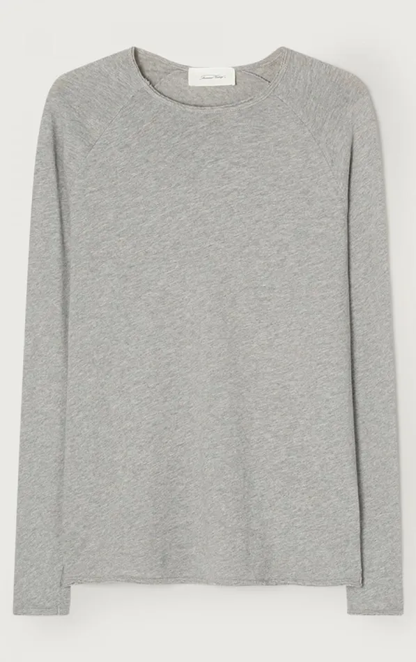 TShirt Sonoma Heather Grey Men American Vintage Long Sleeve TShirts