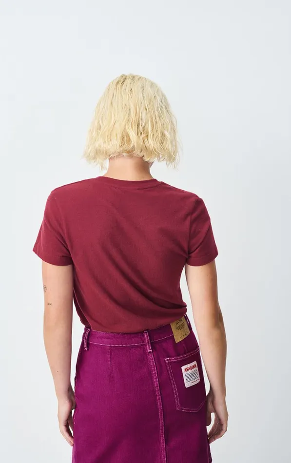 TShirt Ypawood Melange Berry Women American Vintage Short Sleeve TShirts TShirt Ypawood Melange Berry Women American Vintage Short Sleeve TShirts