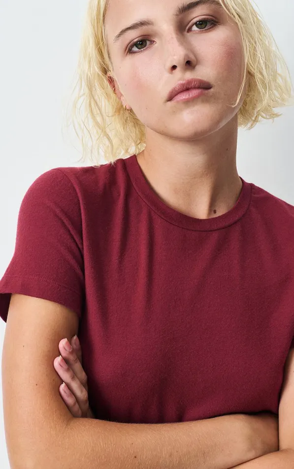 TShirt Ypawood Melange Berry Women American Vintage Short Sleeve TShirts TShirt Ypawood Melange Berry Women American Vintage Short Sleeve TShirts