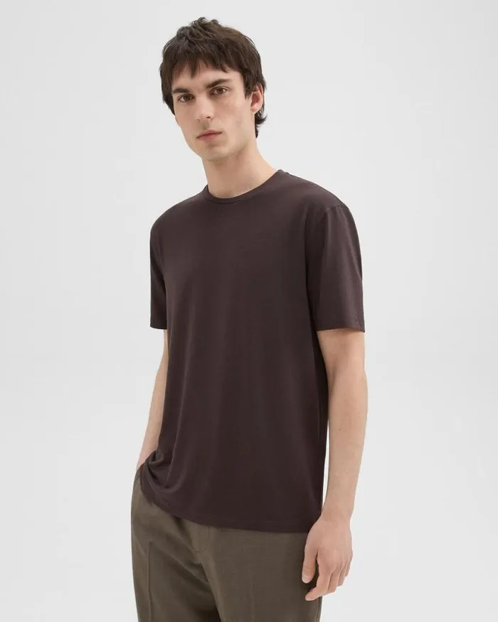 TShirts Polos Men Theory Dorian Tee In Active Knit Hickory