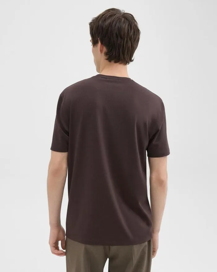 TShirts Polos Men Theory Dorian Tee In Active Knit Hickory TShirts Polos Men Theory Dorian Tee In Active Knit Hickory