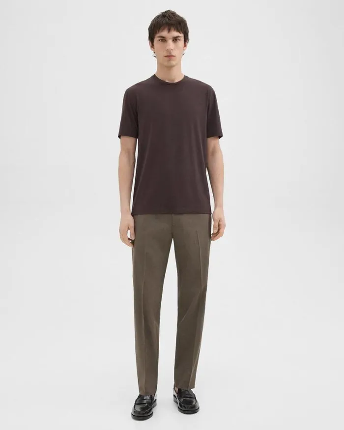 TShirts Polos Men Theory Dorian Tee In Active Knit Hickory TShirts Polos Men Theory Dorian Tee In Active Knit Hickory