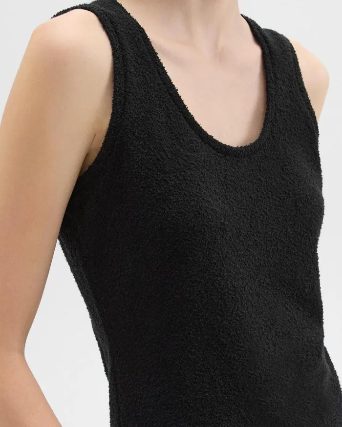 TShirts Tank Tops Women Theory Tiny Tank In Boucl Jersey Black TShirts Tank Tops Women Theory Tiny Tank In Boucl Jersey Black