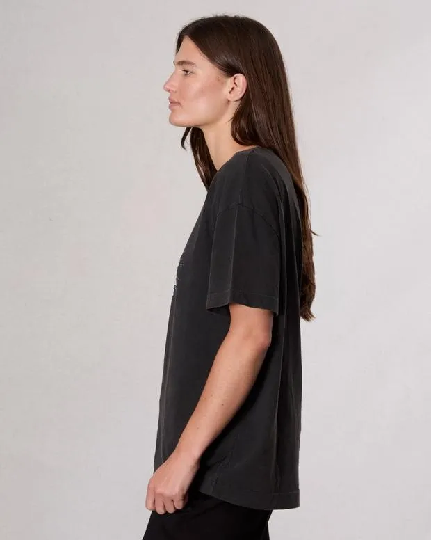 TShirts Women Rag and Bone Disco Boyfriend TShirt Black Multi