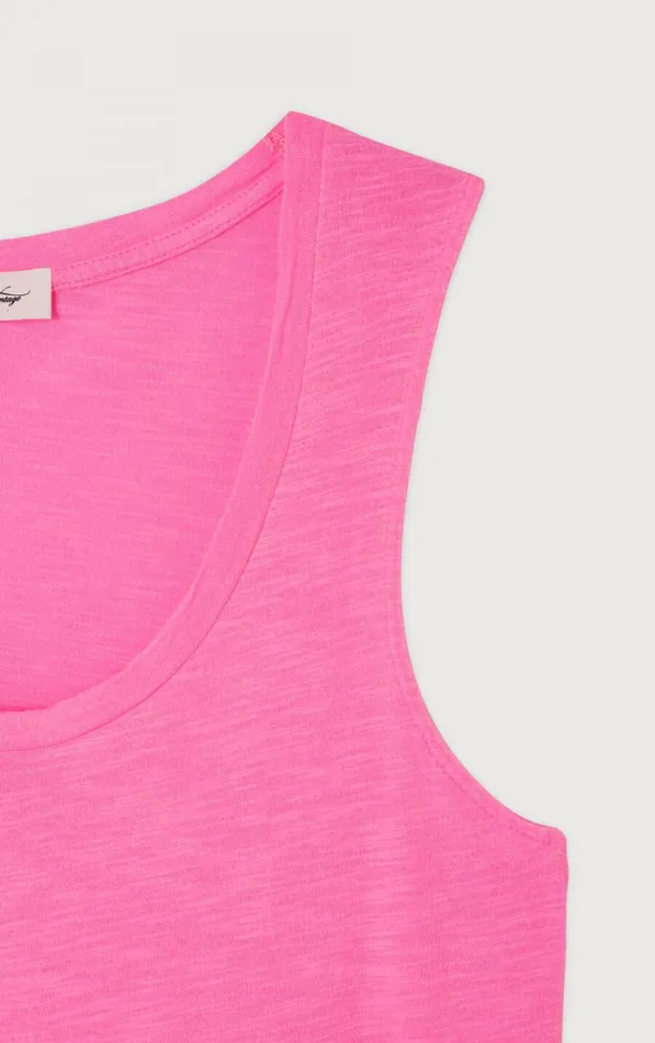 Tank Top Jacksonville Fluo Pink Women American Vintage Tops and Tanktops