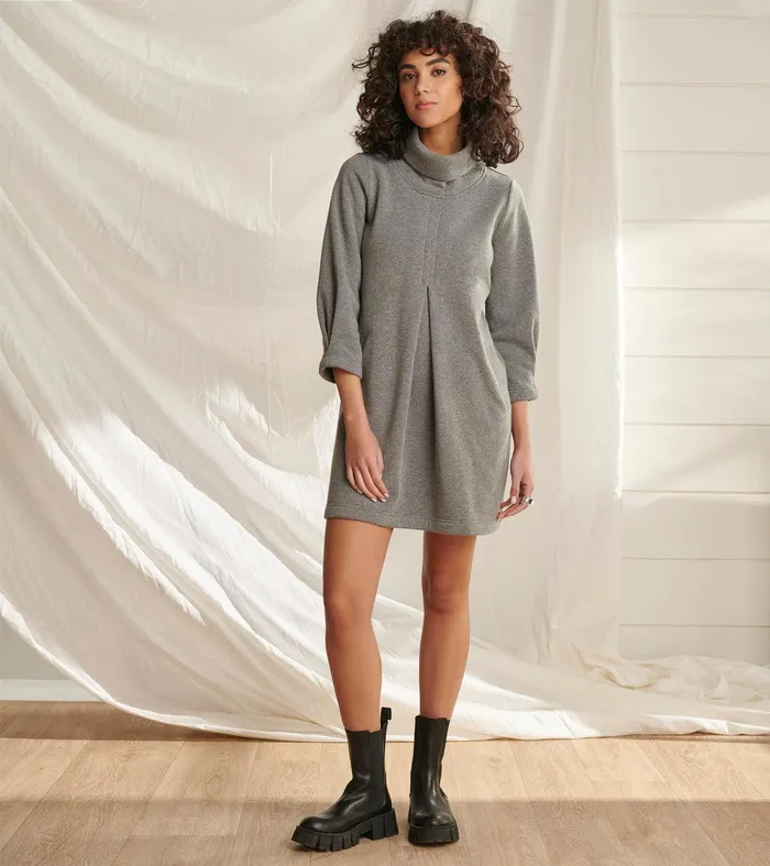 Taylor Dress 8211 Charcoal Melange Hatley