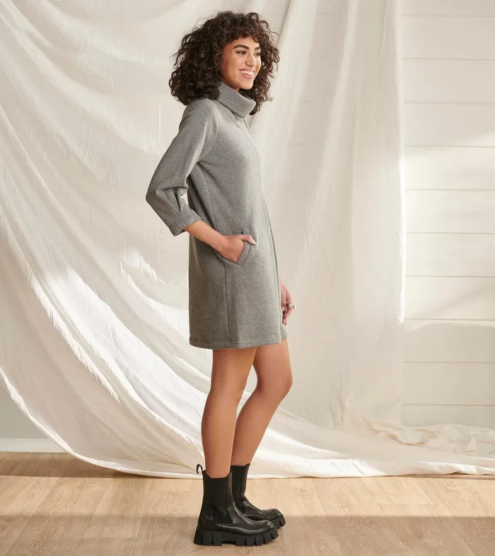 Taylor Dress 8211 Charcoal Melange Hatley