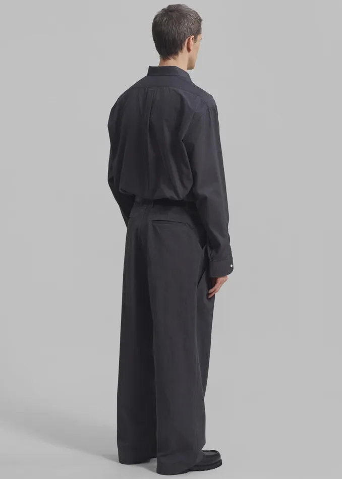 The Frankie Shop Bottoms Brandon Trousers 8211 Charcoal 8211 Men