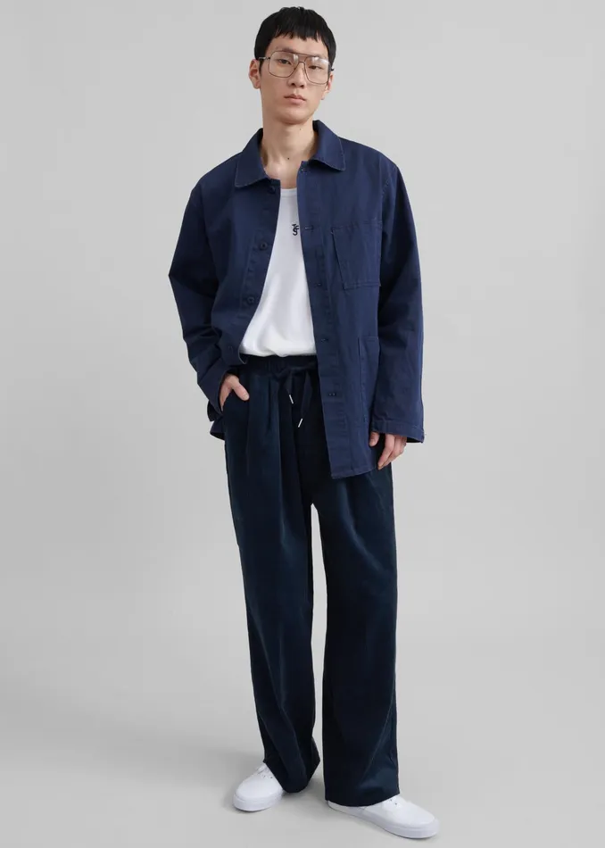 The Frankie Shop Bottoms Brixton Corduroy Joggers 8211 Navy 8211 Men