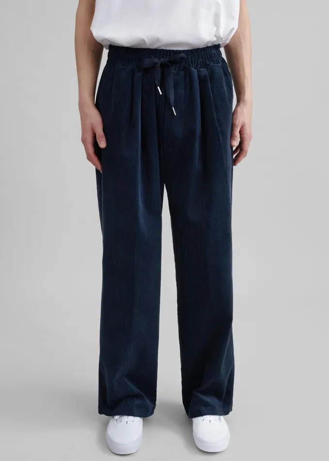The Frankie Shop Bottoms Brixton Corduroy Joggers 8211 Navy 8211 Men