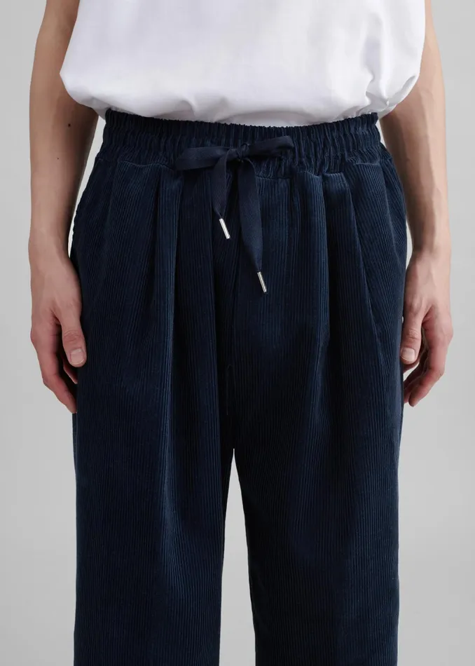 The Frankie Shop Bottoms Brixton Corduroy Joggers 8211 Navy 8211 Men