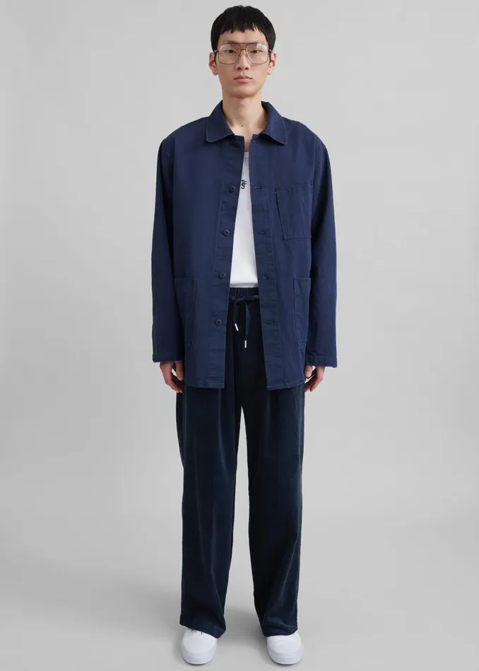 The Frankie Shop Bottoms Brixton Corduroy Joggers 8211 Navy 8211 Men