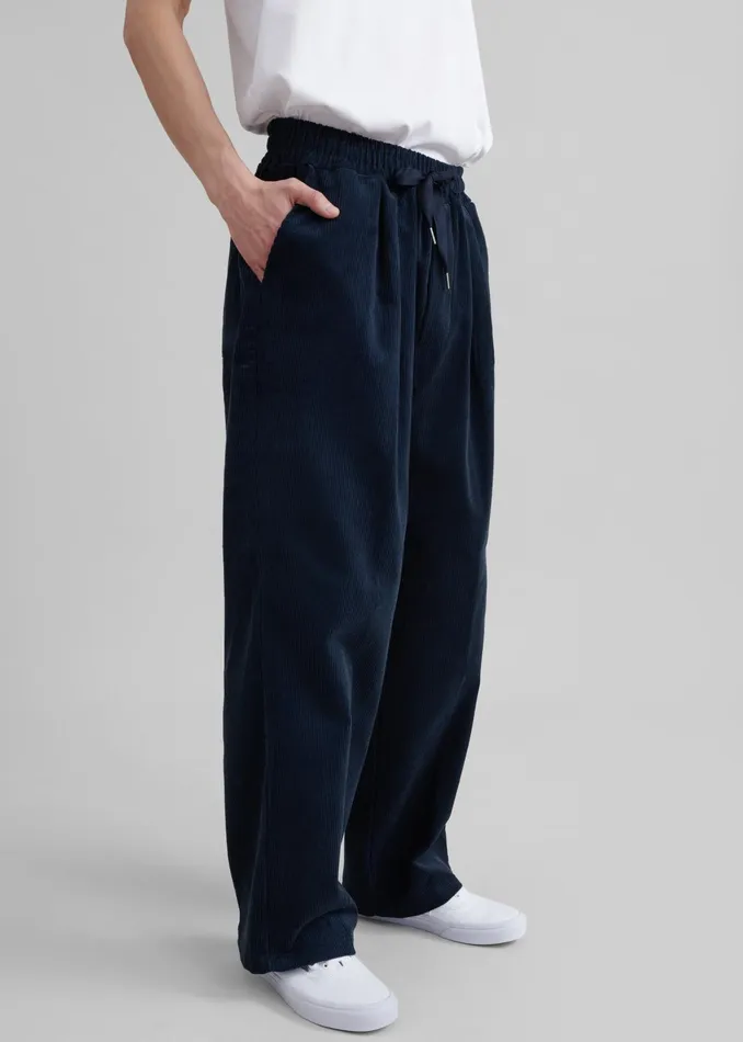 The Frankie Shop Bottoms Brixton Corduroy Joggers 8211 Navy 8211 Men