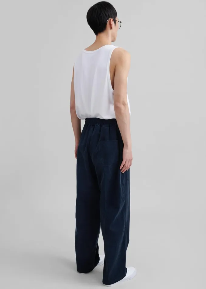 The Frankie Shop Bottoms Brixton Corduroy Joggers 8211 Navy 8211 Men