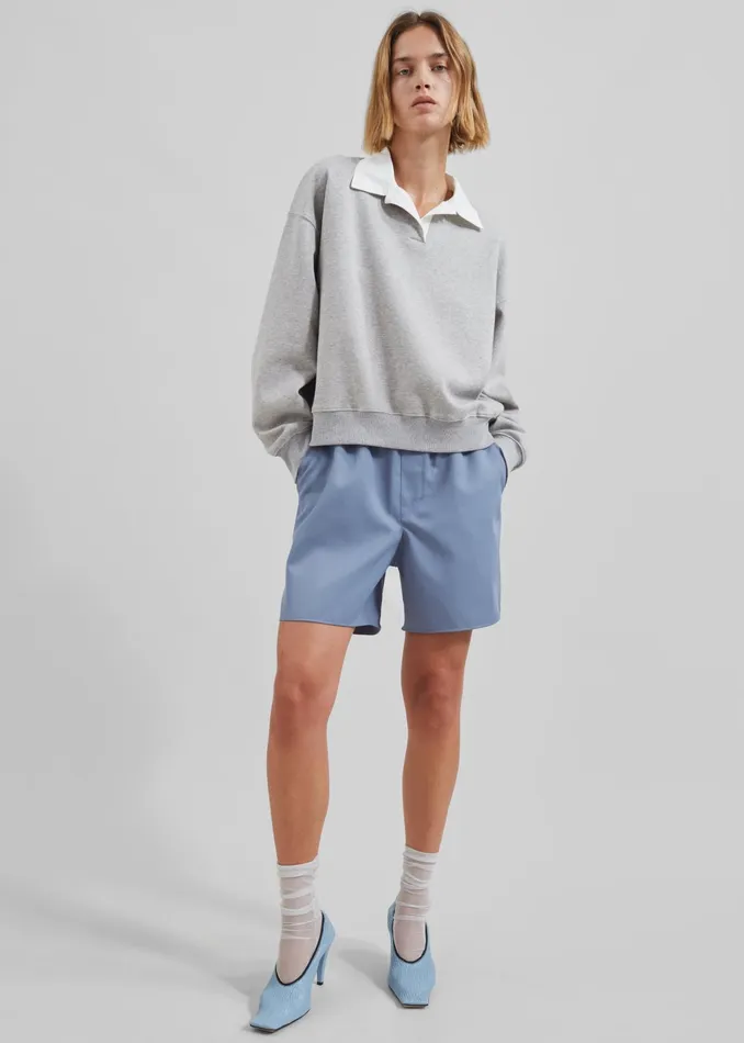 The Frankie Shop Bottoms Coperni Boxer Shorts 8211 Blue 8211 Women
