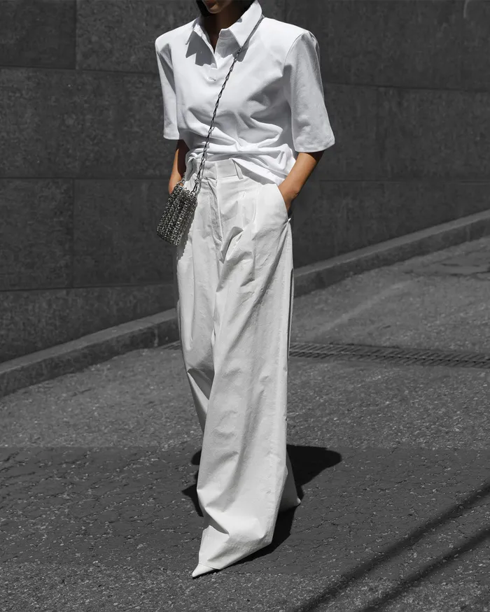 The Frankie Shop Bottoms Jayden Wide Pants 8211 White 8211 Women