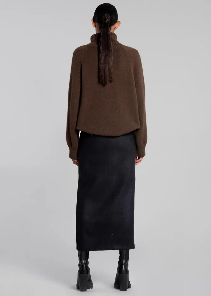 The Frankie Shop Bottoms Neasi WoolBlend Pencil Skirt 8211 Black 8211 Women