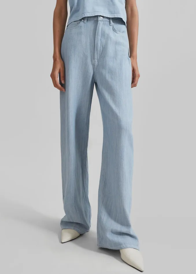 The Frankie Shop Bottoms Samse Samse Shelly Jeans 8211 Breeze Blue 8211 Women