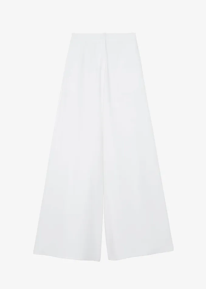 The Frankie Shop Bottoms Sierra Wide Leg Trousers 8211 White 8211 Women