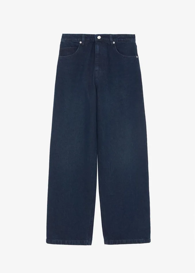 The Frankie Shop Bottoms William Denim Pants 8211 Dark Wash 8211 Women