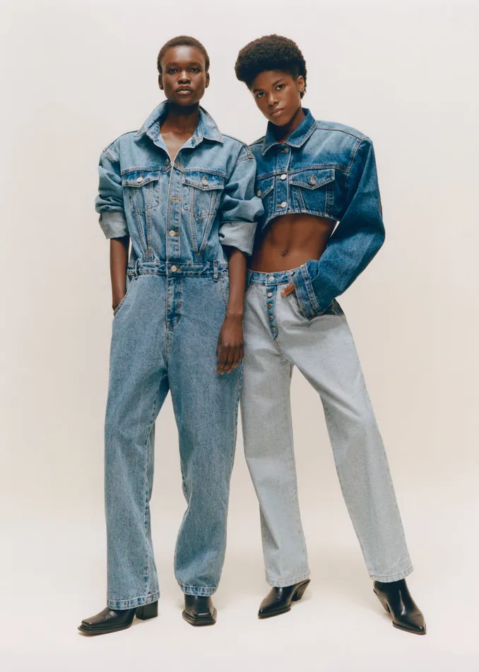 The Frankie Shop Jumpsuits Jas Denim Jumpsuit 8211 Dark Indigo 8211 Women