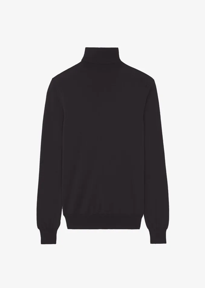The Frankie Shop Knitwear Eve Thin Turtleneck Sweater 8211 Dark Plum 8211 Women