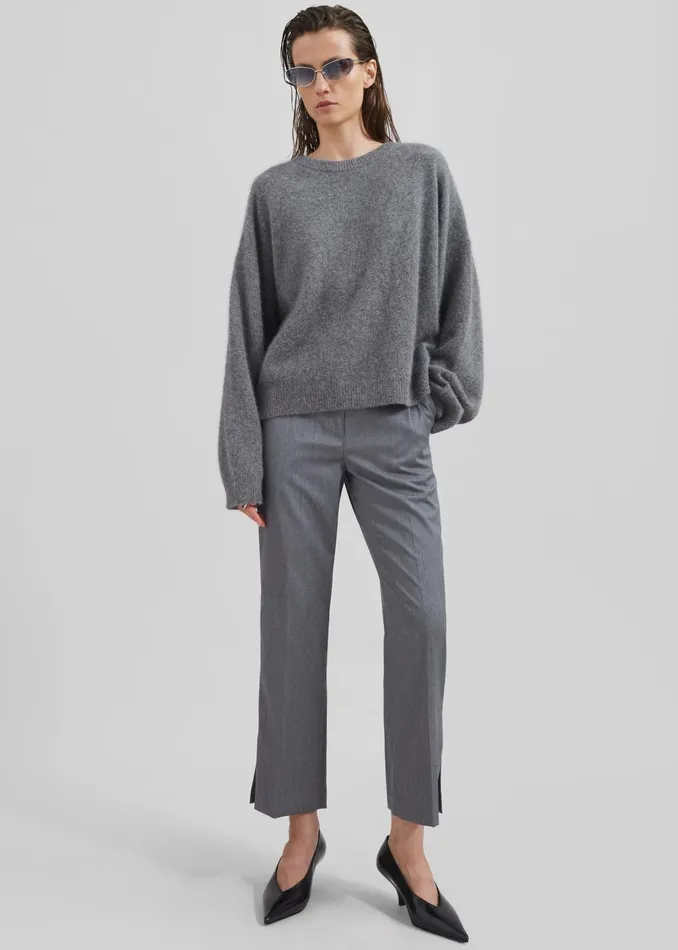 The Frankie Shop Knitwear Loulou Studio Ropo Sweater 8211 Anthracite 8211 Women The Frankie Shop Knitwear Loulou Studio Ropo Sweater 8211 Anthracite 8211 Women
