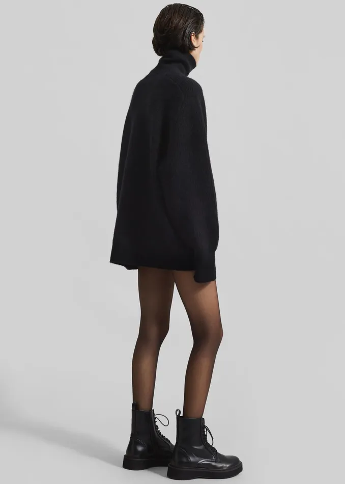 The Frankie Shop Knitwear Rotate Turtleneck Sweater 8211 Black 8211 Women