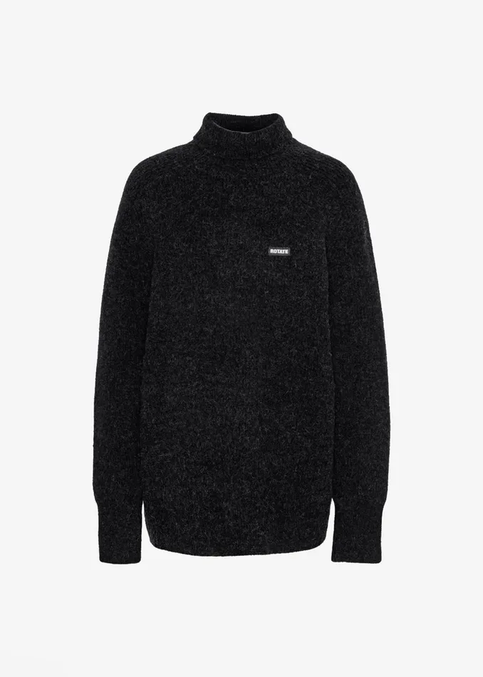 The Frankie Shop Knitwear Rotate Turtleneck Sweater 8211 Black 8211 Women