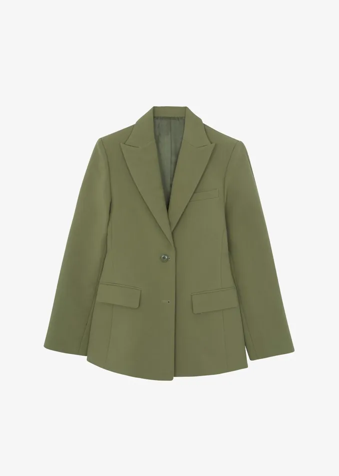 The Frankie Shop Outerwear Colette Hourglass Blazer 8211 Khaki 8211 Women