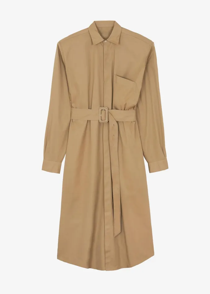 The Frankie Shop Outerwear Louisa Trench Dress 8211 Camel 8211 Women