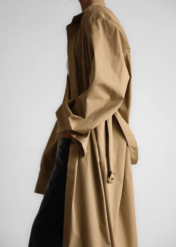 The Frankie Shop Outerwear Louisa Trench Dress 8211 Camel 8211 Women