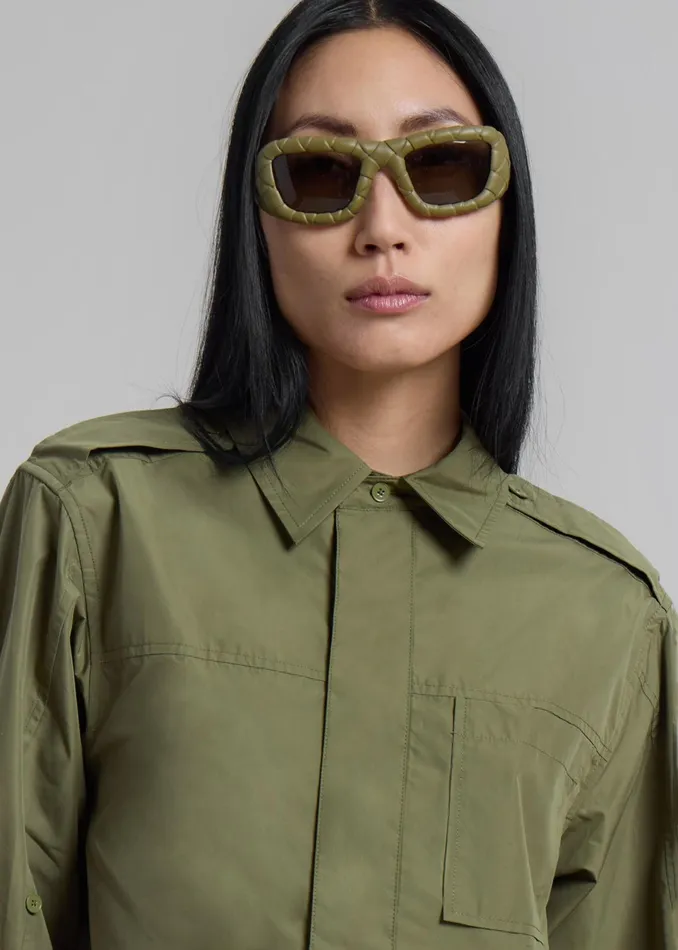 The Frankie Shop Tops 31 Phillip Lim Classic Relaxed Shirt 8211 Olive 8211 Women