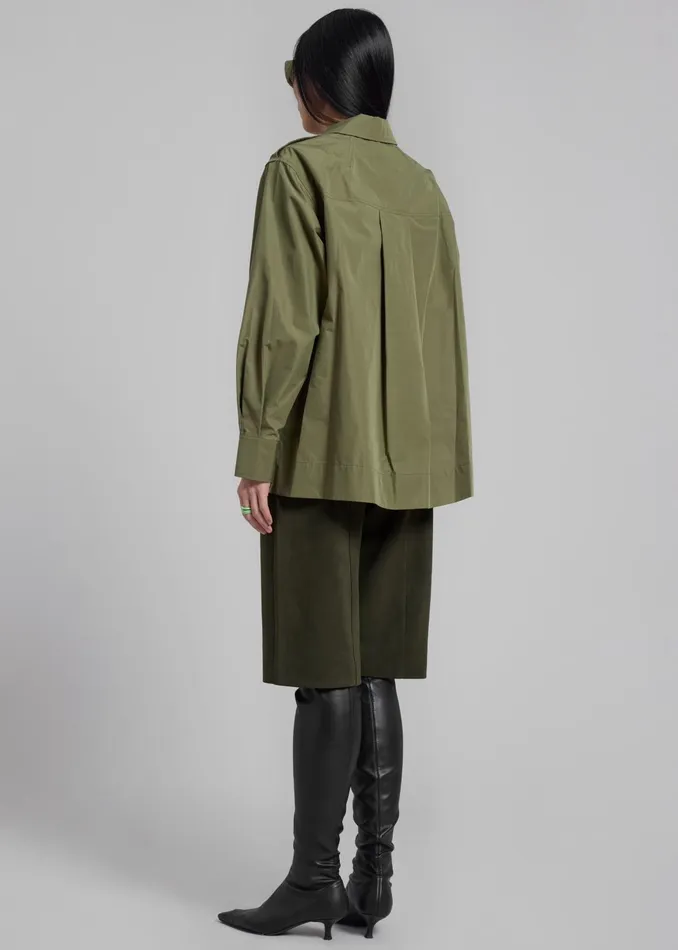 The Frankie Shop Tops 31 Phillip Lim Classic Relaxed Shirt 8211 Olive 8211 Women