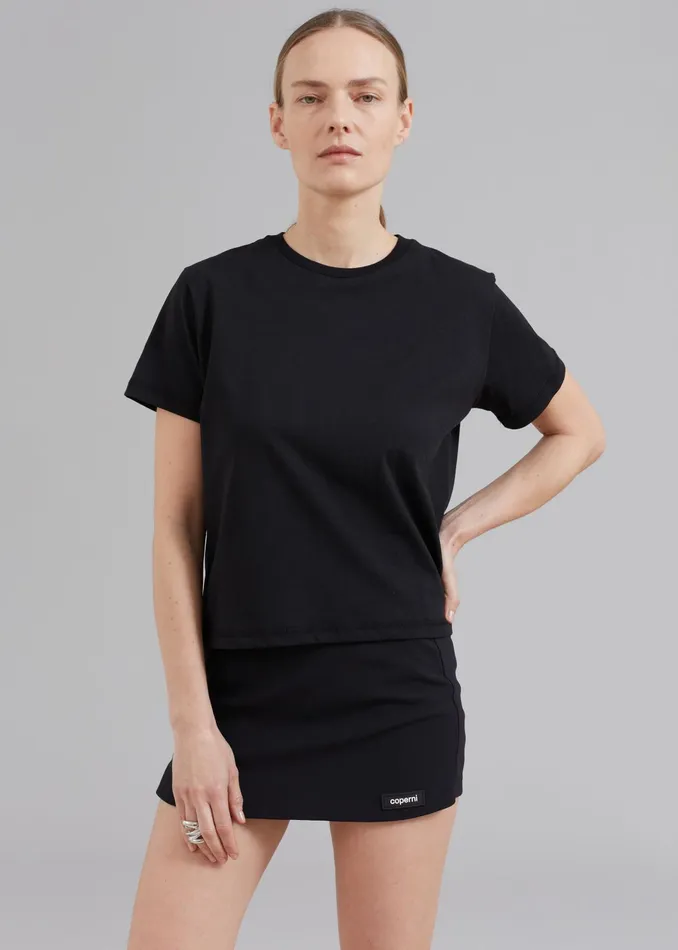 The Frankie Shop Tops Athens Tee 8211 Black 8211 Women