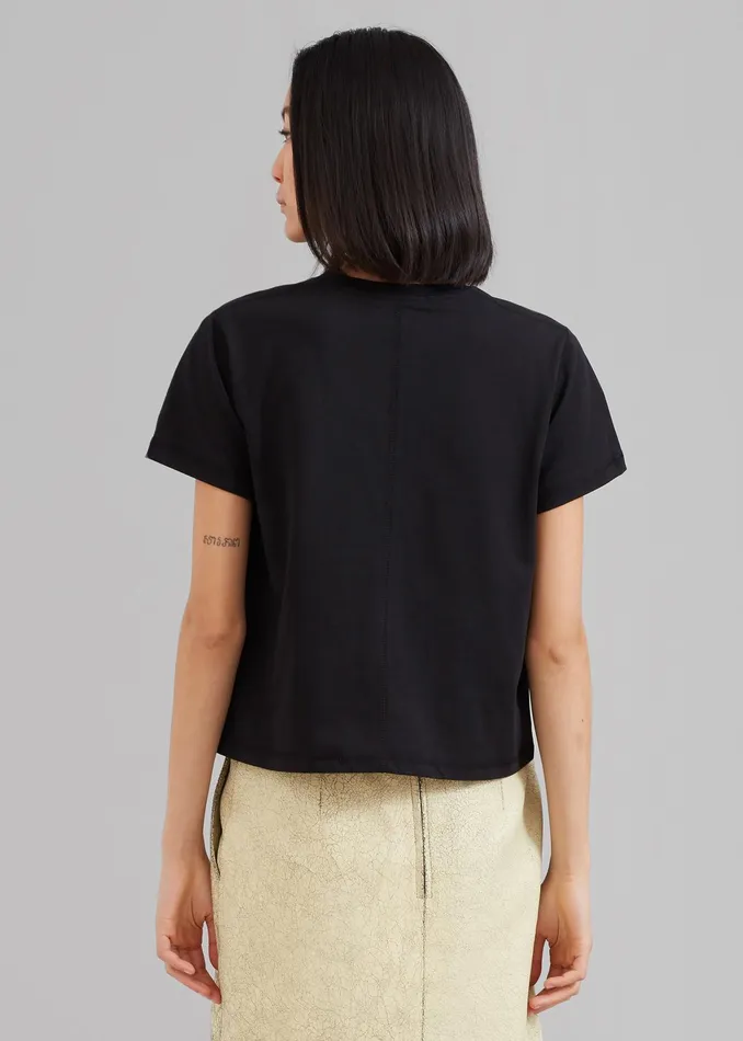 The Frankie Shop Tops Athens Tee 8211 Black 8211 Women