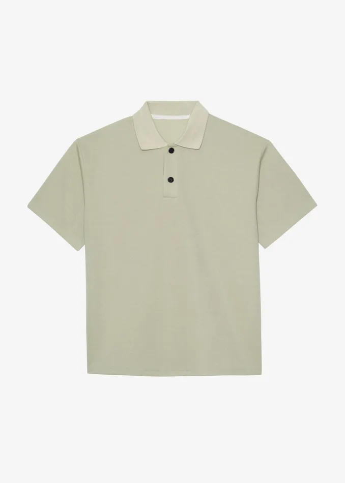The Frankie Shop Tops Dianne Polo Shirt 8211 Khaki 8211 Women