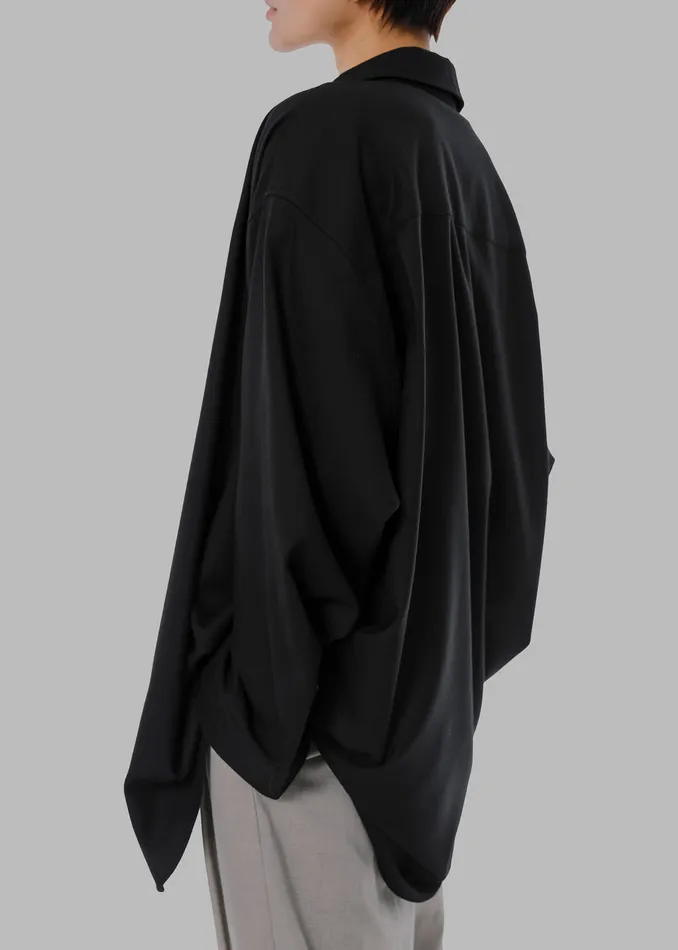 The Frankie Shop Tops Gelso Shirt 8211 Black 8211 Women