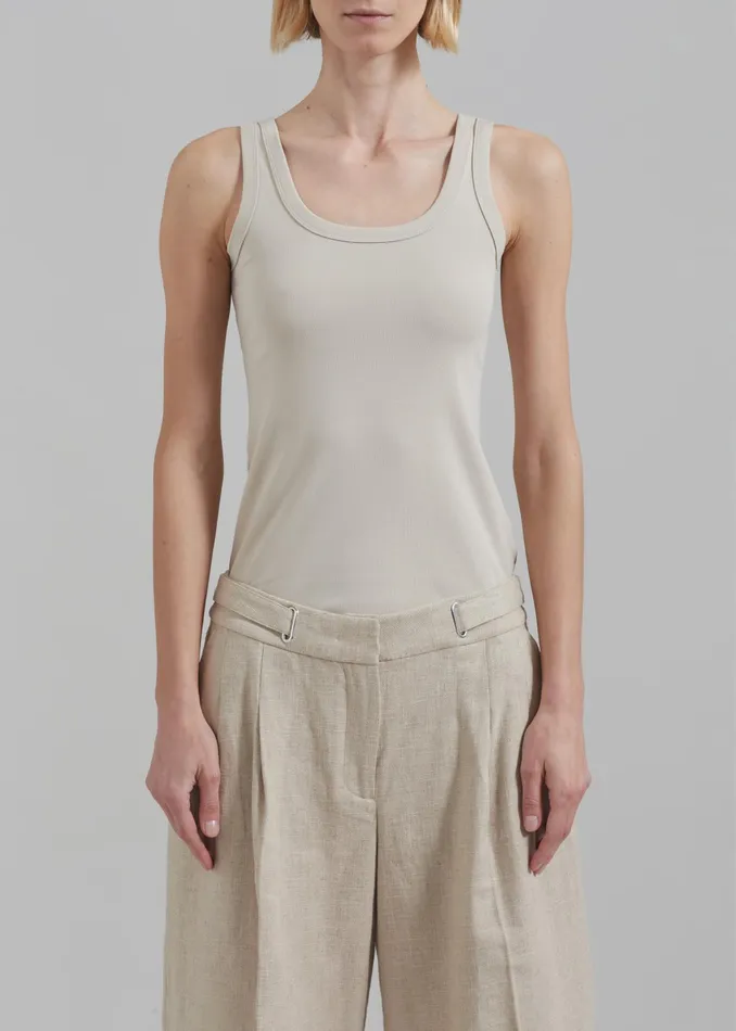 The Frankie Shop Tops Kim Tank Top 8211 Beige 8211 Women