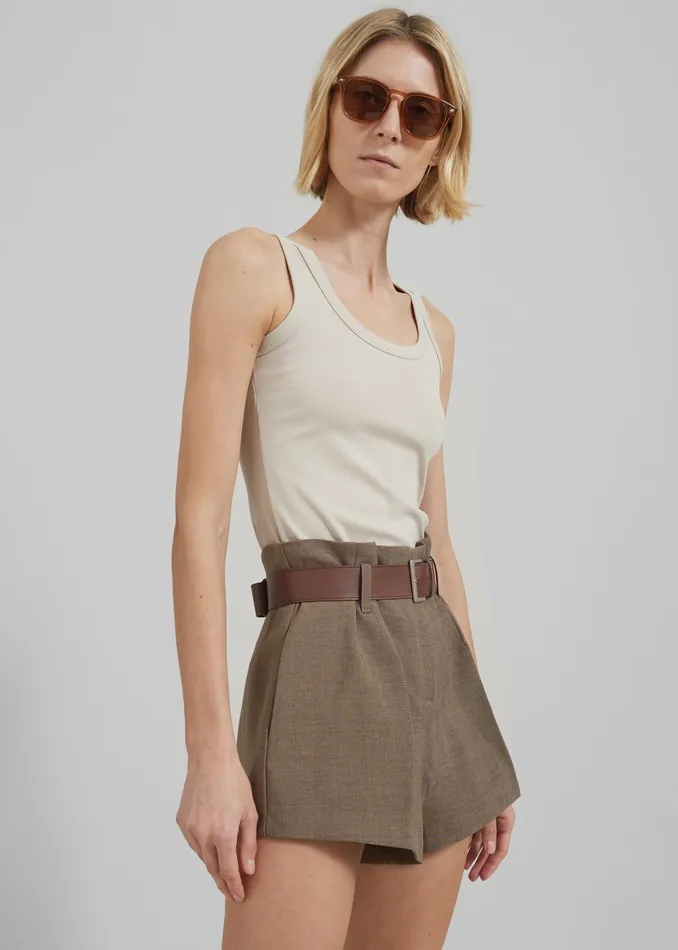 The Frankie Shop Tops Kim Tank Top 8211 Beige 8211 Women
